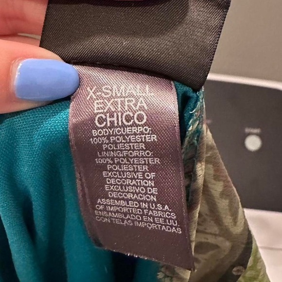 Vintage Bisou Bisou Michelle Bohbot Green Blue Halter Top Size XS - Picture 5 of 8